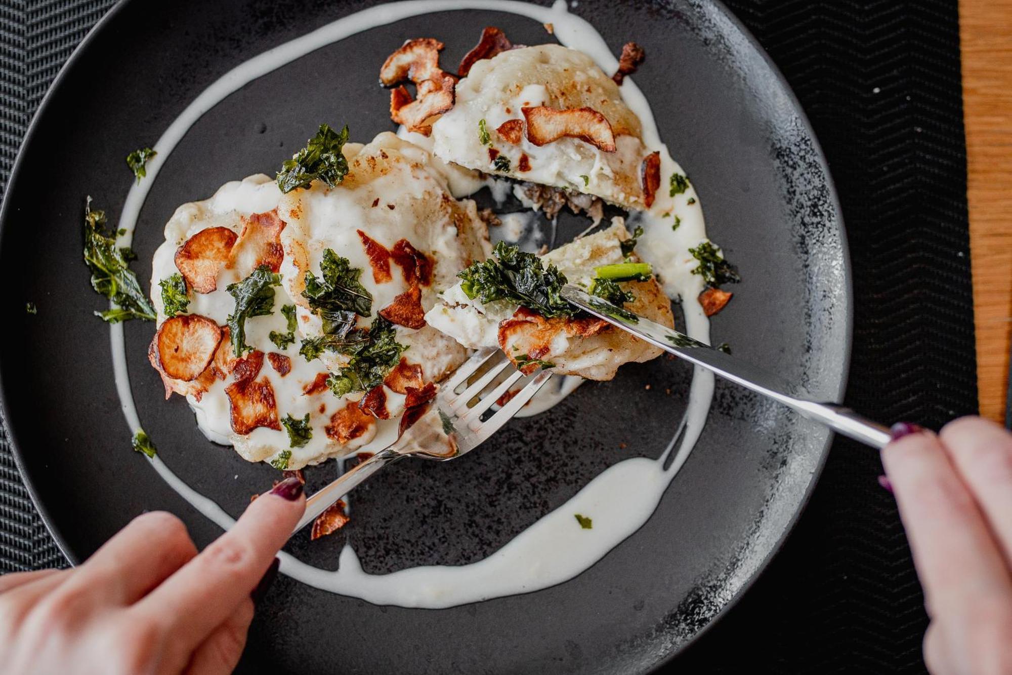 Hotel Marina Club أولشتين المظهر الخارجي الصورة A plate of pierogi